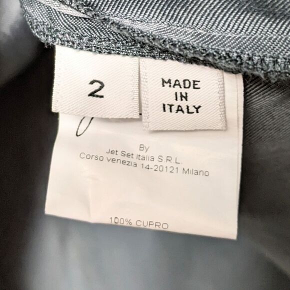 JET SET Cupro Slate Gray Tunic Top M - Picture 6 of 7